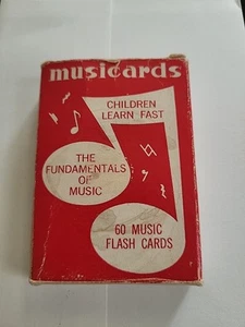 Set Of 60 1952 Musicards Inc. Music Lesson Flash Cards Junk Journal Ephemera - Picture 1 of 12