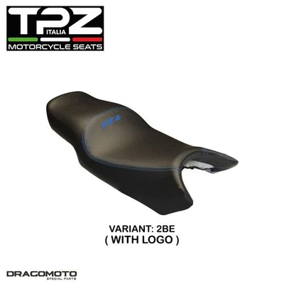 YAMAHA FZ6 2004-2011 Rivestimento Sella YZ641B-2BE-2 TPZ blu CON LOGO - Immagine 1 di 3