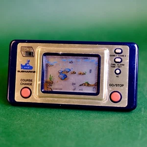 Game & Time Submarine LCD Game Vintage Game And Watch Rival Working 80s - Picture 1 of 7