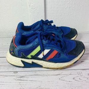 Adidas Originals Tresc Run BOOST Sneakers Running Shoes Blue EE5685 Mens Size 8 - Picture 1 of 8