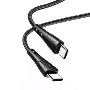Short Cable USB-C to USB-C 120cm 1,2M Quick Charge 4.0 for Android Auto, CarPlay - Imagen 1 de 11