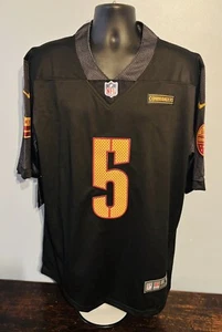 Nike NFL Commanders #5 Daniels Mens Jersey Black-Large - Picture 1 of 7