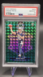 Mosaico Panini 2024 Drake Maye #303 verde ¡PSA 10! ¡BAJO POP! 📈🔥 - Imagen 1 de 2