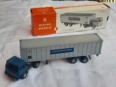 WIKING 1/87 'CONTAINER SATTELZUG' 52C SCATOLA ORIGINALE ORIGINAL BOX - Immagine 1 di 4
