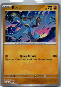 Pokemon Riolu (Poke Ball Pattern) 050/131 Sv: Prismatic Evolutions Holo - Picture 1 of 2
