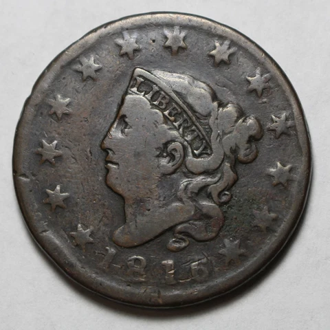 1816 Large Cent UR622 Cover