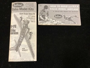 VINTAGE 1987 GUILLOW'S MODEL KIT FOLDOUT CATALOG & 1971 HOW TO BUILD BOOKLET - Picture 1 of 6
