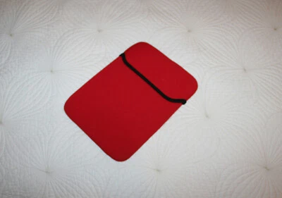 Red Padded Neoprene Tablet / Ipad Case Sleeve Pouch 11"x8" - Image 1 of 4