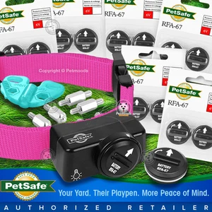 PetSafe PIF-275-19 Hundehalsband kabellos Zaun extra rosa Gurt + 13 RFA-67D - Bild 1 von 12