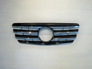 Front Grille Black For '2000-'2002 Mercedes Benz W210 E-Class E320/E430/E55 AMG - Imagen 1 de 2