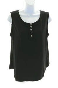 Blue Mood Damen schwarzes ärmelloses Top Größe M - Bild 1 von 3