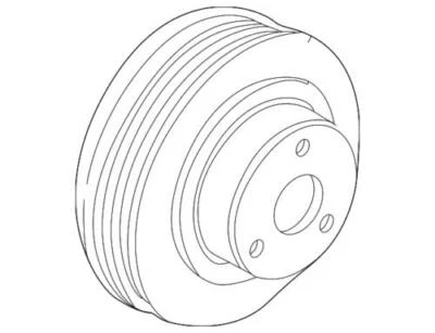 Polea bomba agua motor V8 3,9 L original Ford Lincoln 2000-2003 LS XW4Z-8509-AA Foto 1 de 2