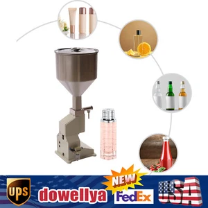 10-110ml Bottle Filler Stainless Steel Pneumatic Paste Liquid Filling Machine US - Picture 1 of 11