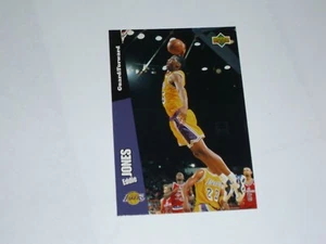 Tarjeta Folz Minis 1997 Eddie Jones LA Lakers NBA #19 Rara Deck Superior - Imagen 1 de 2