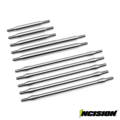 NEW Incision Stainless Steel 10pc Link Kit Stock Wheelbase : Traxxas TRX-4 - Image 1 of 2