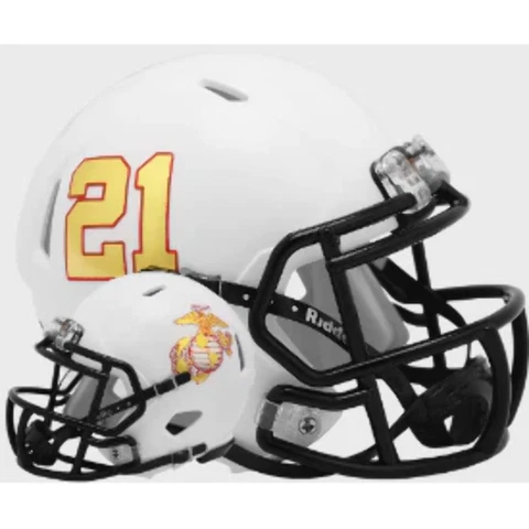 Navy Midshipmen NCAA Mini Speed Football Helmet USMC- NCAA Cover