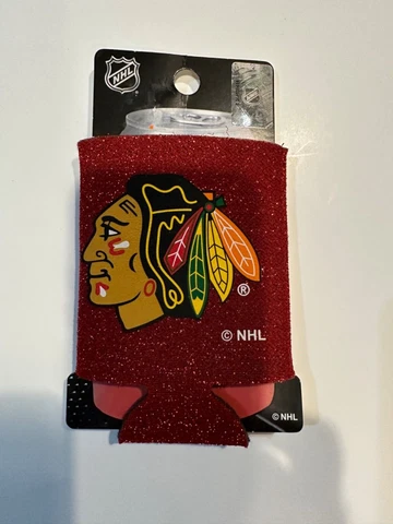CHICAGO BLACKHAWKS NHL CAN COOLER COLLAPSIBLE INSULATED BOTTLE HOLDER BY KOLDER Cover