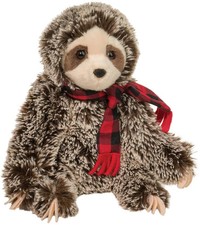 Douglas Bramley Sloth with Scarf Plush Stuffed Animal, 9"