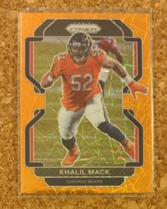 Khalil Mack 2021 Prizm Orange Lazer Chicago Bears - Picture 1 of 2