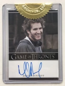 David Benioff, productor ejecutivo, autógrafo de la temporada 2 de Game of Thrones - Imagen 1 de 1