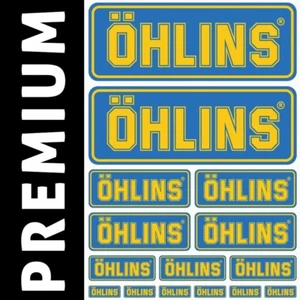 Ohlins - 15 Stickers Autocollants Adhésifs Vinyles Sponsors Auto Moto Cross - Picture 1 of 1