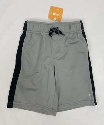 Nuevo Gymboree Niños XS 4 Gris Gymgo Activo Pantalones Cortos Atléticos Gimnasio Cintura Elástica Foto 1 de 4