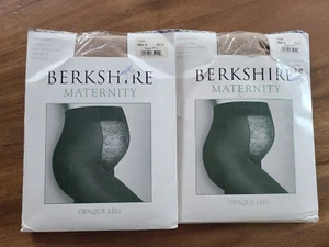 Set of 2 Berkshire Maternity Opaque Pantyhose 5701, Nude, Size A - Picture 1 of 2