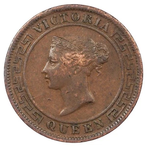 Sri Lanka - Ceylan - 1 One Cent 1892 Victoria cuivre - KM.92 colonie britannique - Imagen 1 de 2