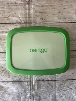 Fiambrera Bento Kids verde y blanca Foto 1 de 4