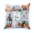 Personalised Photo Pillowcase Cushion Pillow Case Cover Custom Gift Up To 9 Pics
