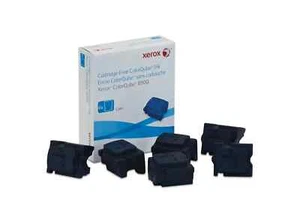 XEROX COLORQUBE 8900 CARTRIDGE CYAN BOX OF 6 108R01014 (NEW SEALED BOX) - Picture 1 of 3