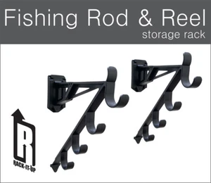 Rack-It-Up Fishing Rod Wall Mount Rack, Rod Storage - Picture 1 of 1