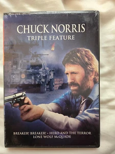 Chuck Norris DVD Triple Feature 3 Disc Set 2012 Movie Film New Sealed - Picture 1 of 1