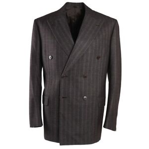 NWT $4295 LUCIANO BARBERA SARTORIALE Soft Brushed Wool-Silk Suit 40 R (EU 50)