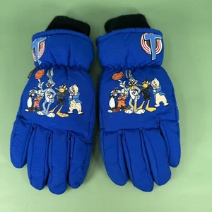 Vintage 1996 Space Jam Winter Gloves Youth M/L Warner Brothers Tune Squad - Picture 1 of 7