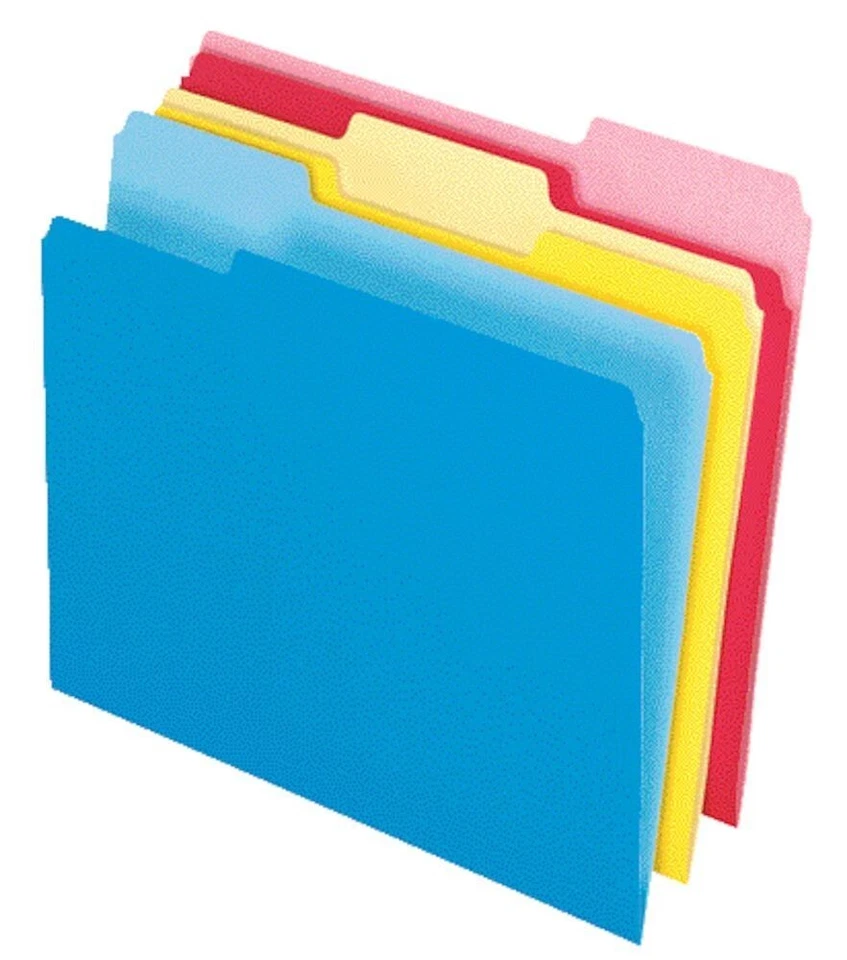 Pendaflex 84270 Pack of 12 Asst Color File Folders w/ Erasable Tabs - Image 1 of 1