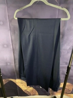 Navy Blue Men's dress pants.. Ralph Lauren with an unfinished hem. - Image 1 of 4