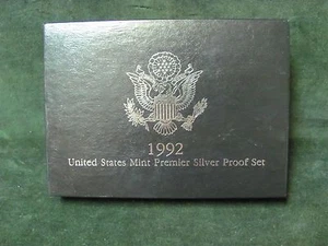 1992 S US Silber Premier Set mit OVP und Zertifikat - Bild 1 von 5