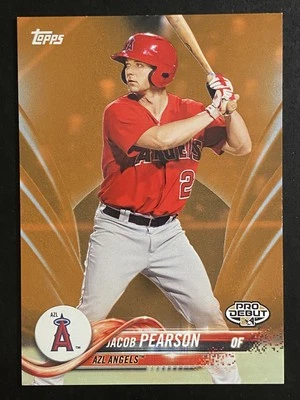 Jacob Pearson 2018 Topps Pro Debut Baseball Orange /25 AZL Angels #75 - Image 1 of 2
