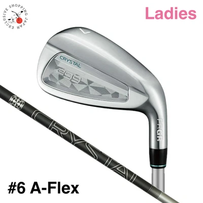 PRGR Golf Ladies Crystal egg Iron Club #6 Club Womens 2025 Graphite Shaft A-Flex - Image 1 of 4