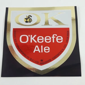 OK O'Keefe Ale Beer Label O'Keefe Old Vienna Brewing Co BC Ltd Vancouver Canada - Picture 1 of 2