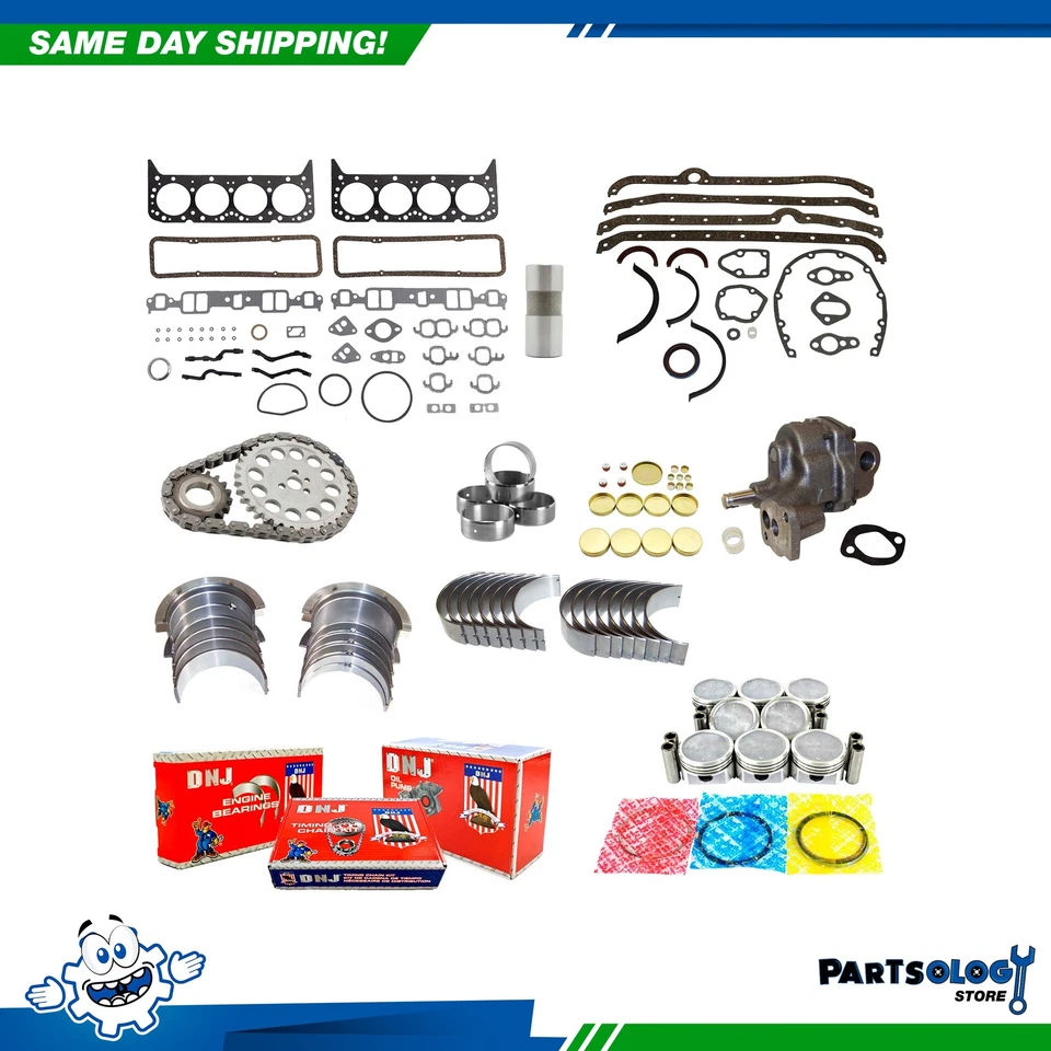 DNJ EK3187M Master Engine Rebuild Kit For 76-80 Buick Chevrolet C10 5.0L OHV - Image 1 of 4