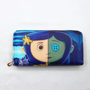 Fashion Coraline Zipper Wallets Womens Long Purses Handbags Coin Purse Cards Hol - Picture 1 of 12