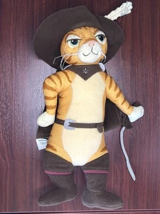 Vintage 2003 Dreamworks Shrek 2 Talking Puss ‘N Boots Plush Toy w/Sounds VGC - Foto 1 di 15