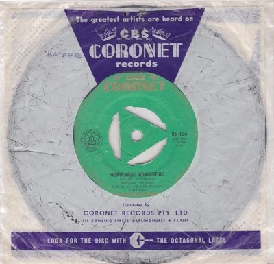 Johnny Mathis – Wonderful! Wonderful! - 7" single - Image 1 of 2