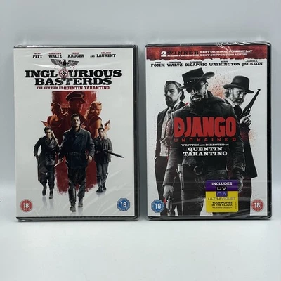 Inglourious Basterds / Django Unchained [DVD] 2 Quentin Tarantino Films • Sealed - Image 1 of 4
