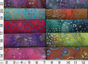 Special! BatikJelly Roll 20 - 2.5" Strips Quilting & Sewing Fabric  SC - Picture 1 of 3