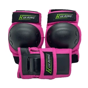 Schoner Set Kinder Pink Skateboard Inliner Schützer Knieschoner Ellenbogen Hand✅ - Bild 1 von 9