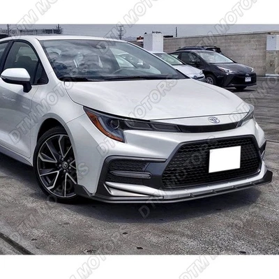 Para 2020-2025 Toyota Corolla XSE SE preto fosco para-choque dianteiro lábio kit corpo spoiler - Imagem 1 de 4