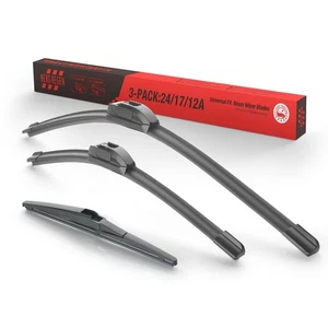 24"/17“/12" 3 Wipers Windshield Wiper Blades Fit for Toyota Rav4 2012 2011 20... - Picture 1 of 6